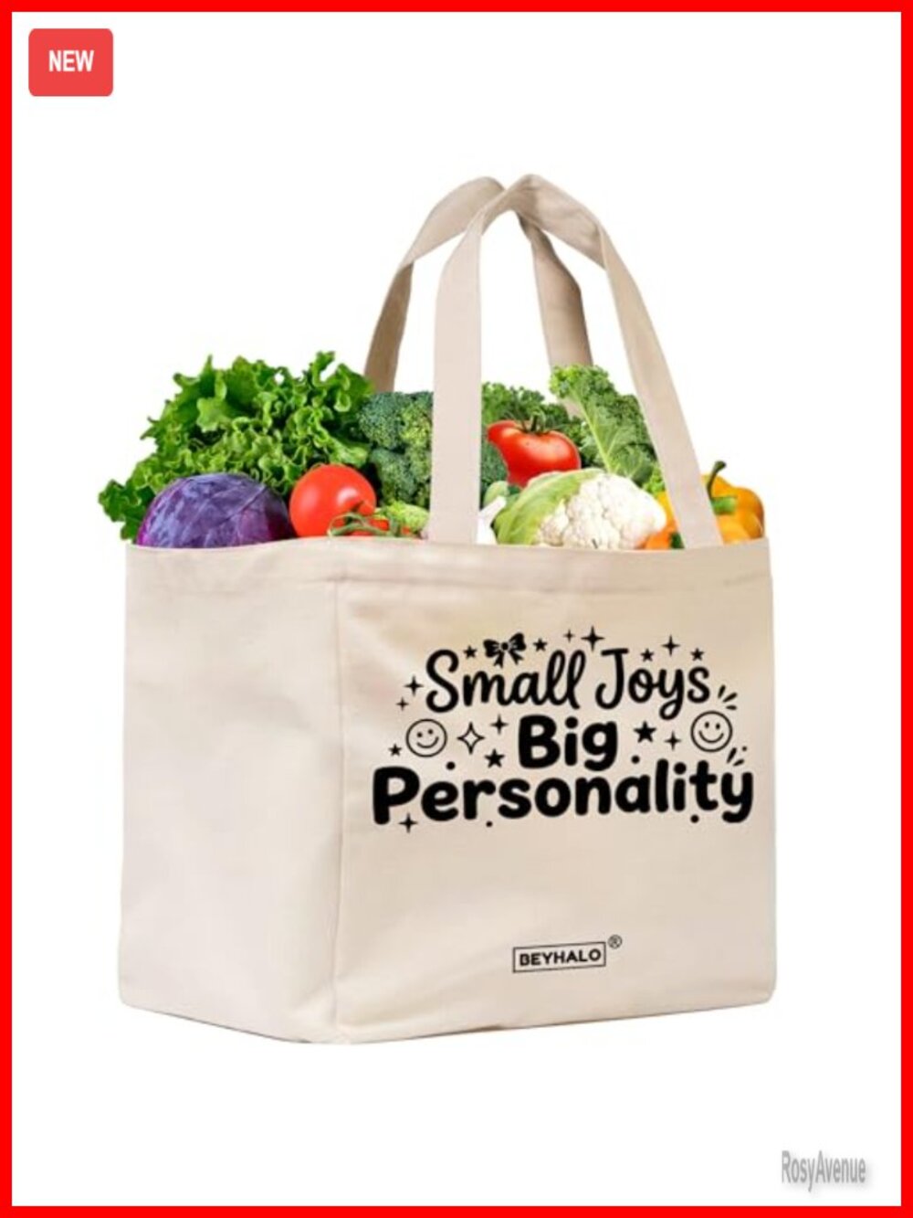 Flax Canvas Tote Bag Reusable Grocery Beach Bag Foldable Washable